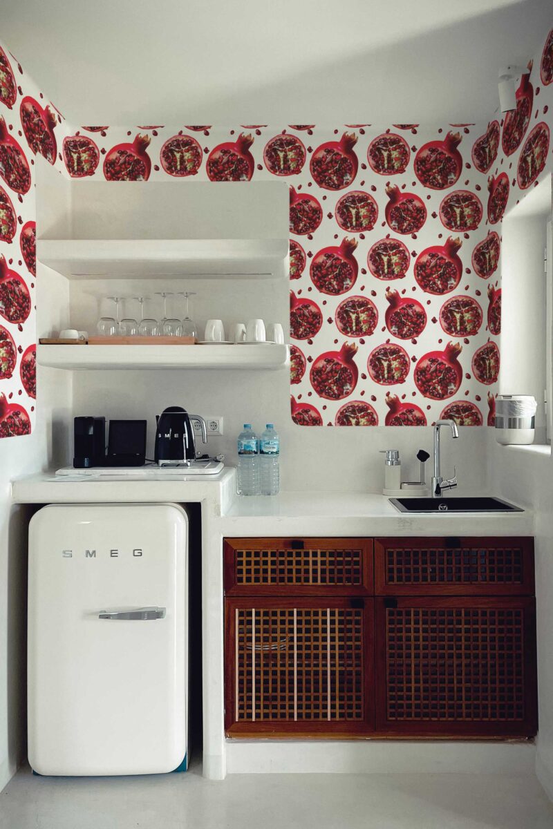 Juicy Red Kitchen Wallpaper