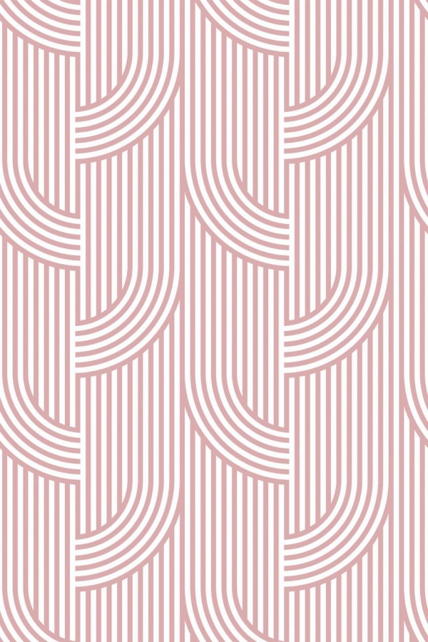 Pattern repeat of Retro lines removable wallpaper design