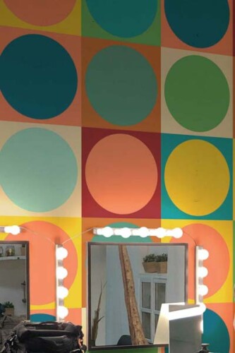 retro wall murals