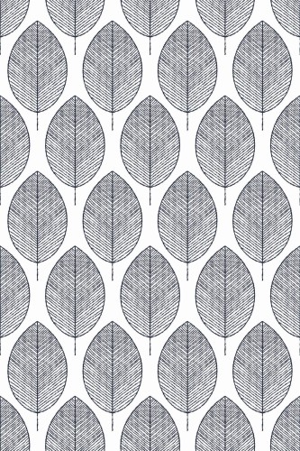 Pattern repeat of Seamless scandinavian leaf removable wallpaper design