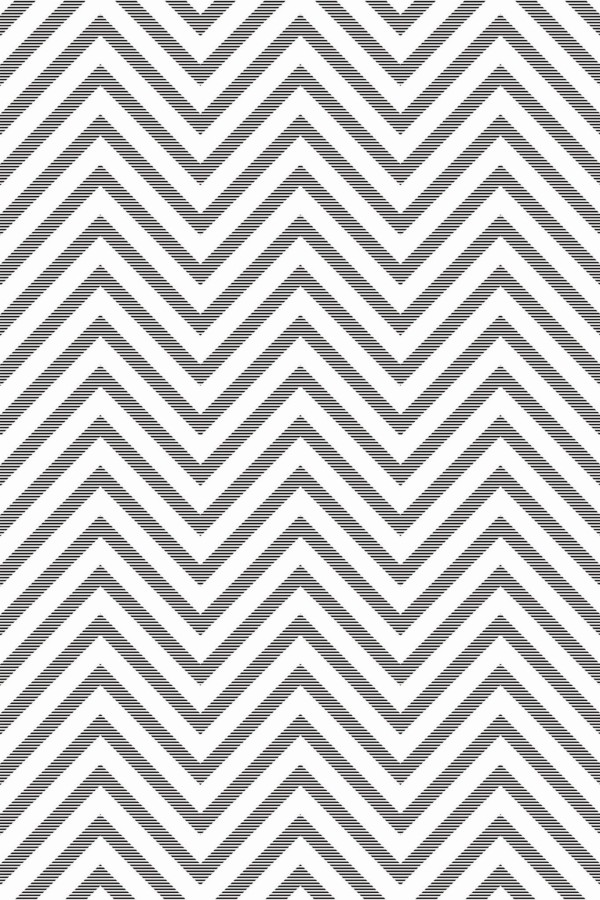 Pattern repeat of Striped chevron removable wallpaper design