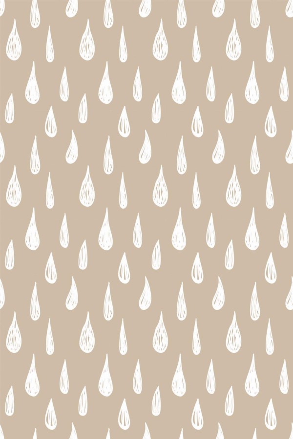 Pattern repeat of Teardrop removable wallpaper design
