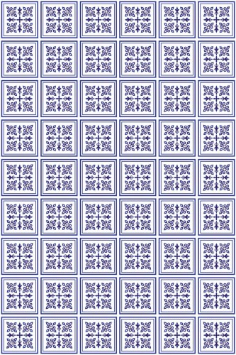 Pattern repeat of Tile effect removable wallpaper design