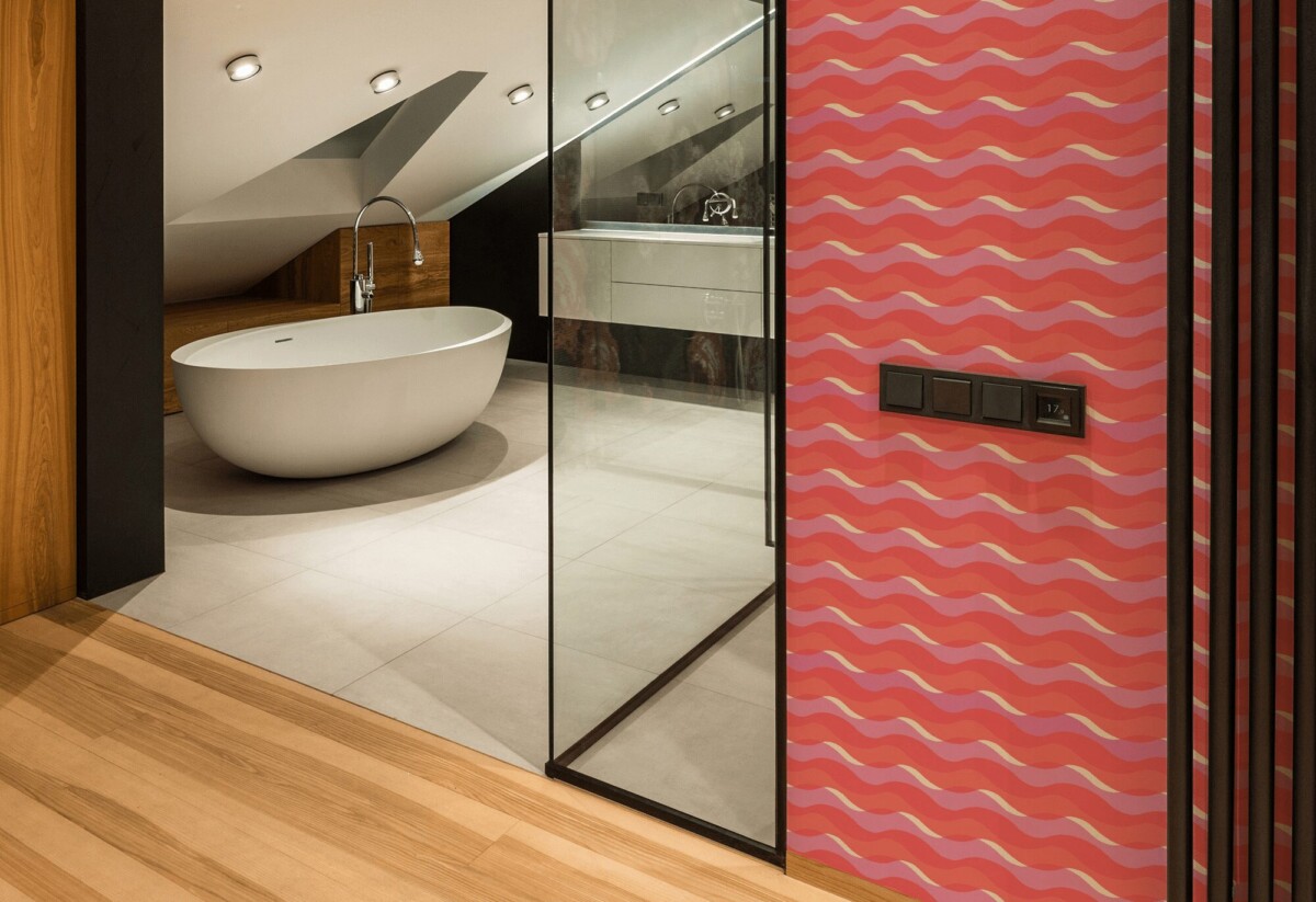 Stylish and waterproof peel and stick or non-pasted bathroom wallpaper collection. Fancy Walls removable self-adhesive or traditional PVC-free and eco-friendly wallpapers for bathroom transformation