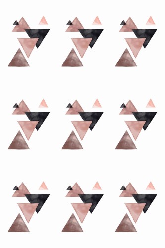 Pattern repeat of Triangles removable wallpaper design
