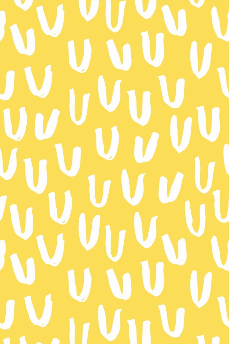 U pattern Peel and Stick Wallpaper or Non-Pasted