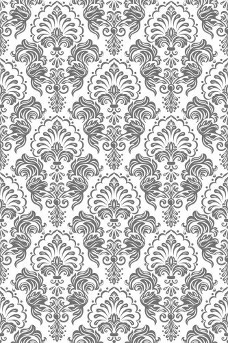 Pattern repeat of Vintage removable wallpaper design