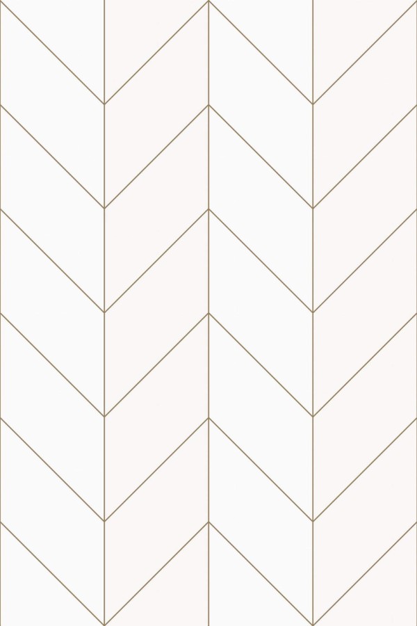 Pattern repeat of White chevron removable wallpaper design