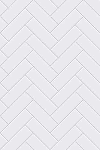 Pattern repeat of White herringbone tile removable wallpaper design