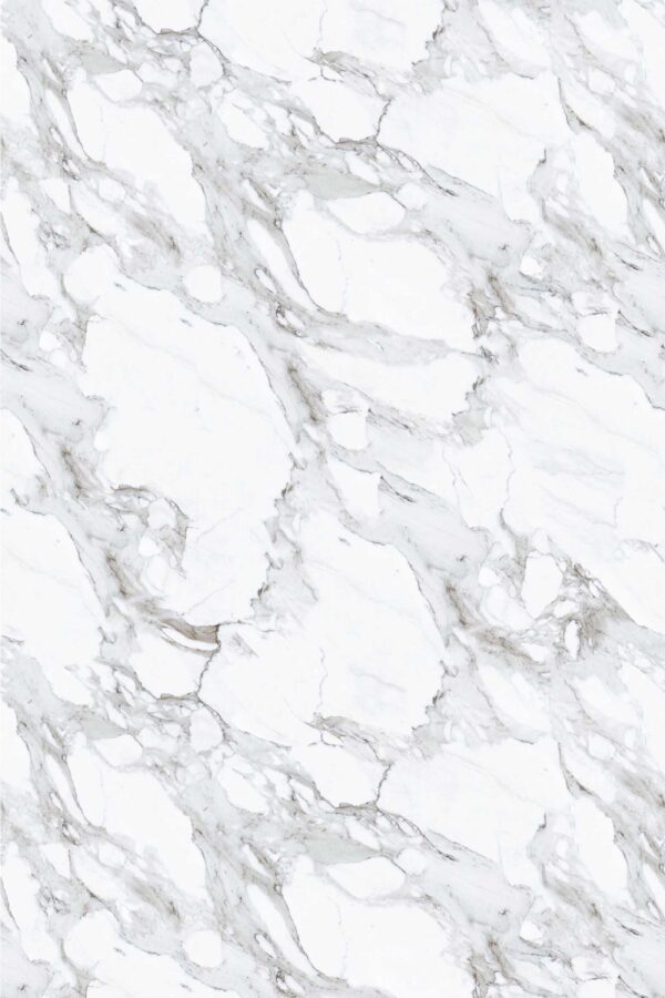 Sophisticated self-adhesive wallpaper in white marble by Fancy Walls