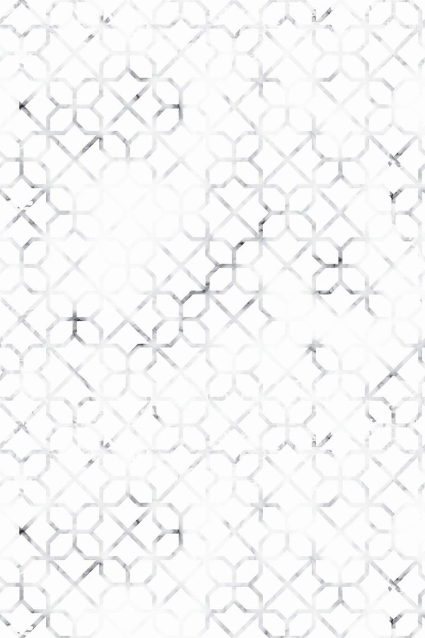 Pattern repeat of White Moroccan removable wallpaper design