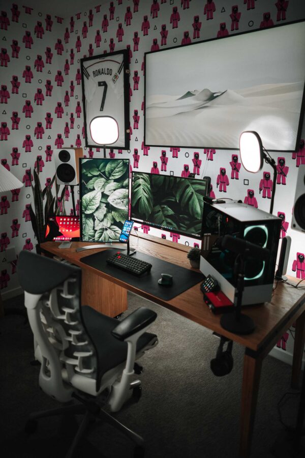 Fancy Walls novelty self-adhesive wallpaper with squid graphics
