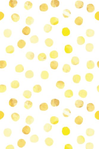 Fancy Walls traditional wallpaper in lighthearted yellow polka dot motif