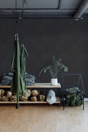 Focus Gym peel and stick wallpaper by Fancy Walls