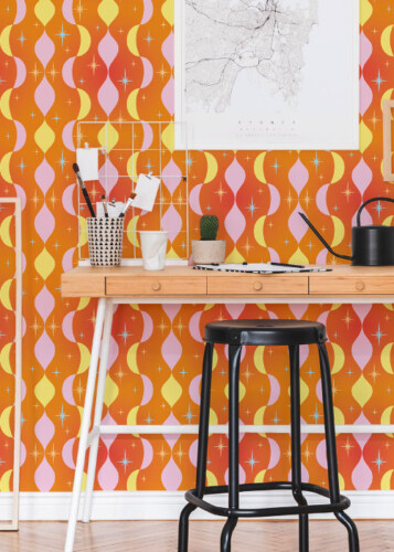Peel and Stick Wallpaper Retro collection by Fancy Walls