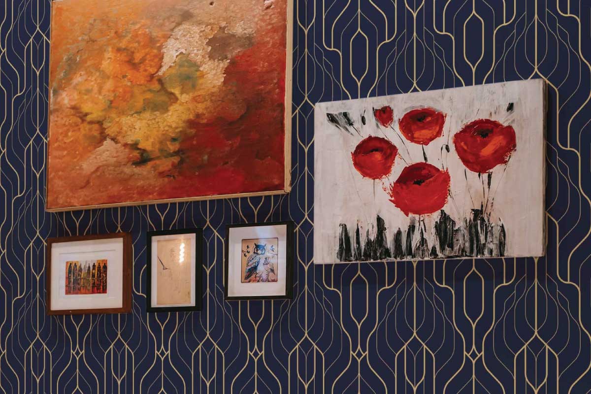 Power of Art Deco patterns - Fancy Walls self-adhesive peel and stick or traditional non-pasted wallpaper for walls