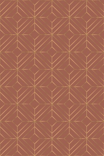 Fancy Walls self-adhesive wallpaper with warm copper art deco pattern