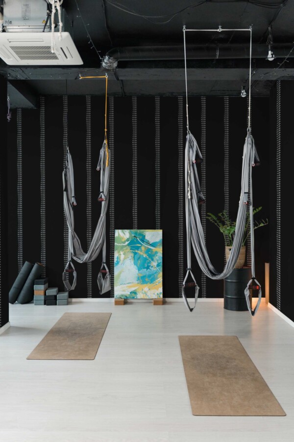 Removable wallpaper with motivational words for home gyms by Fancy Walls
