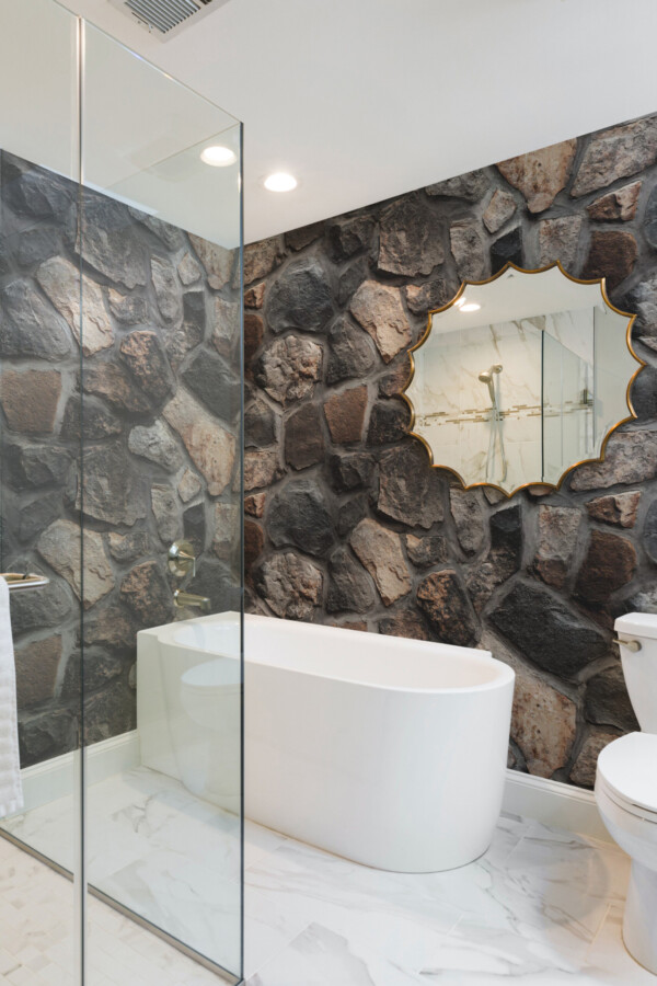 Bold Stone Texture wall mural featuring natural rock designs for modern accent walls and nature-inspired spaces.