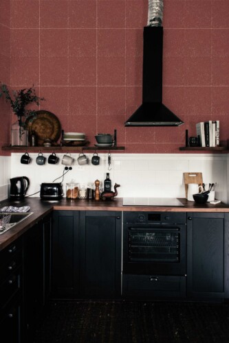 Fancy Walls bold copper tile self-adhesive wallpaper