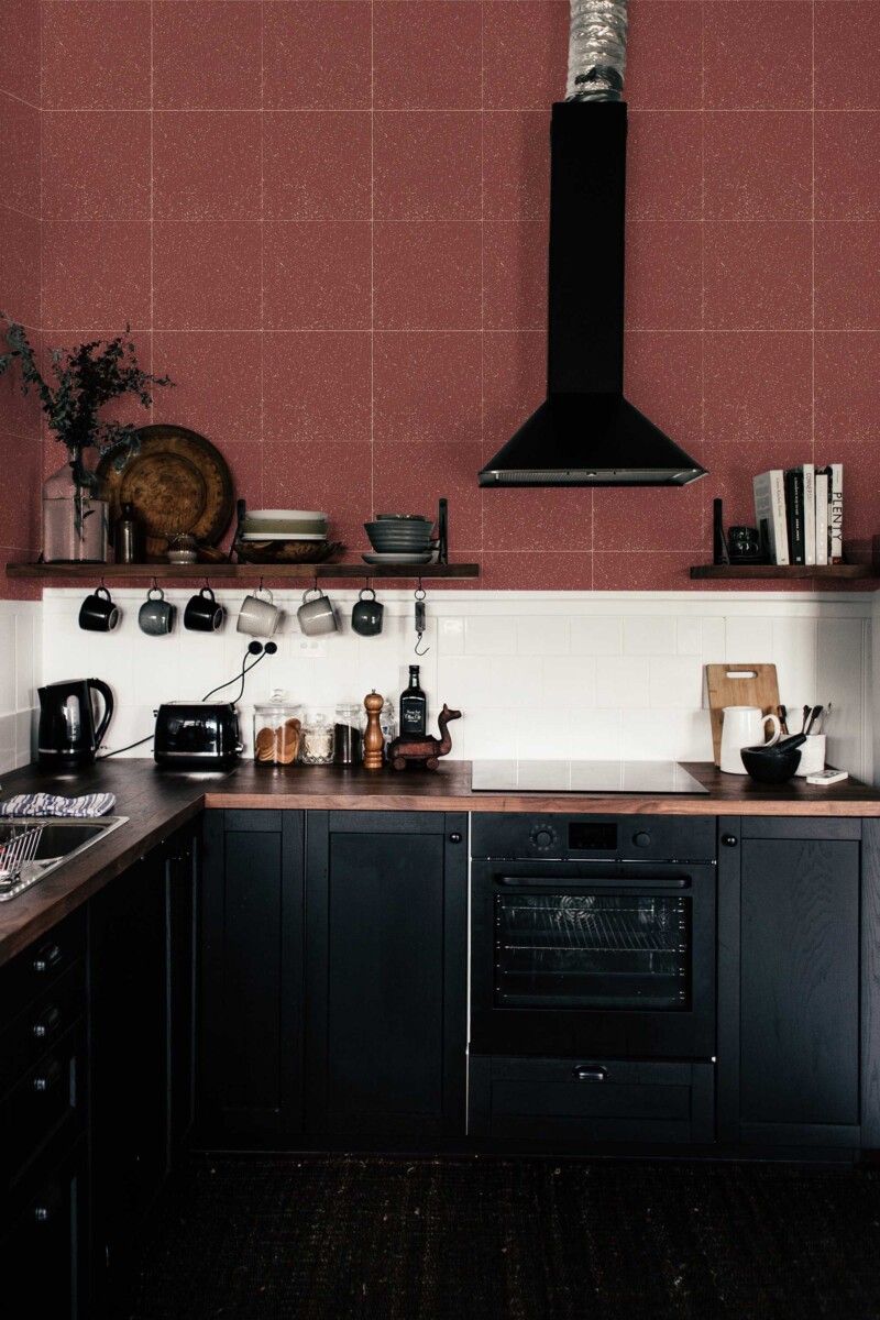 Fancy Walls bold copper tile self-adhesive wallpaper