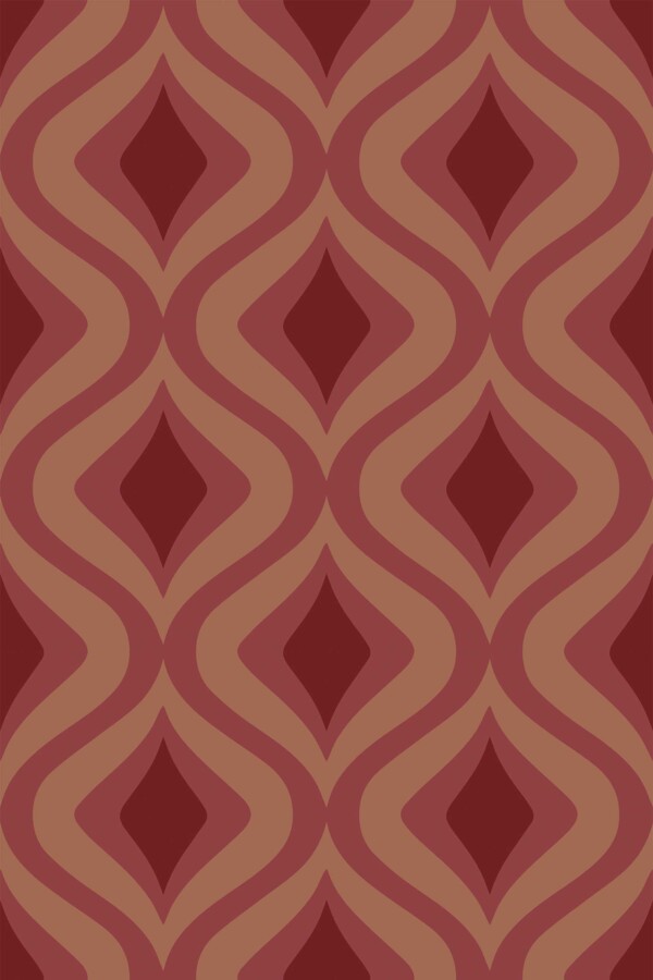 Removable wallpaper in vintage copper tones by Fancy Walls