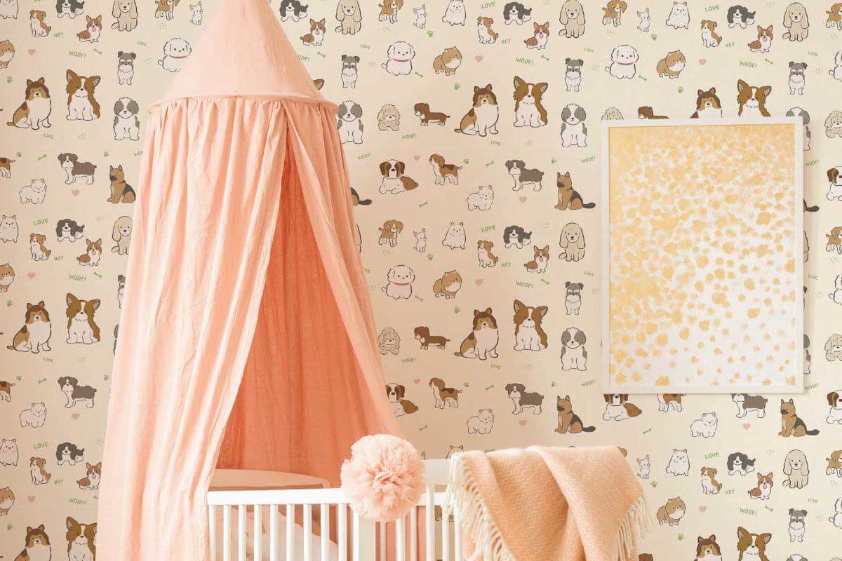 6 Cream-Colored Nursery Wallpapers to Light Up Your Little One's Room. Fancy Walls removable PVC-free and eco-friendly wallpapers for nursery and baby rooms