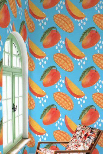 fruit pattern wallpaper