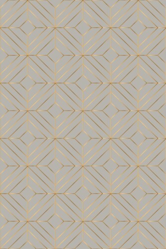 Greige Art Deco Gym peel and stick wallpaper by Fancy Walls