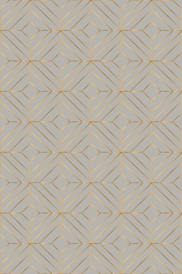 Greige Art Deco Gym peel and stick wallpaper by Fancy Walls