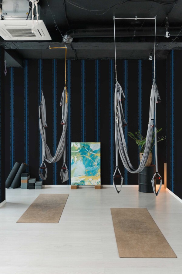 Fancy Walls removable wallpaper with inspirational workout message. Power Mode peel and stick or non-pasted motivation gym wallpaper for walls