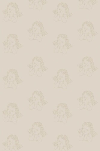 Neutral Cupid peel and stick wallpaper by Fancy Walls