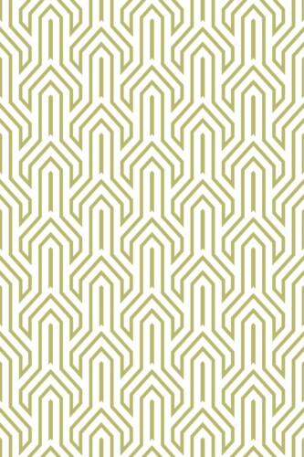 Olive green self-adhesive wallpaper in art deco arch design by Fancy Walls