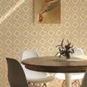 Intricate Moroccan unpasted wallpaper in orange by Fancy Walls