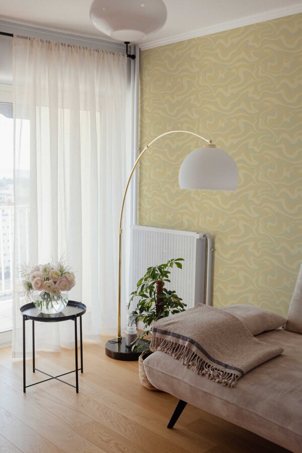 Funky neutral pattern self-adhesive wallpaper by Fancy Walls