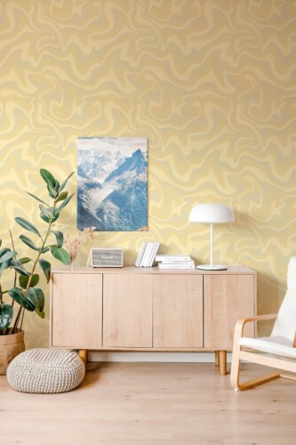 Fancy Walls groovy sand tone peel and stick wallpaper