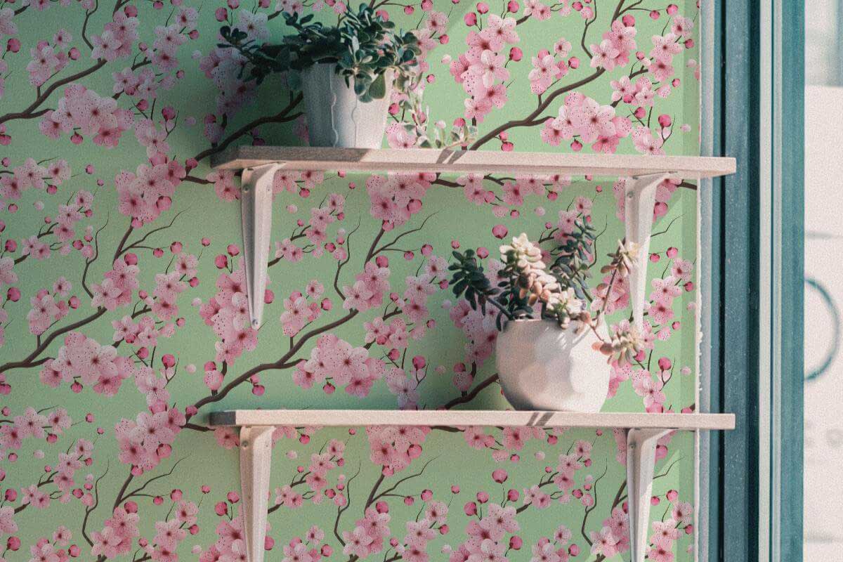 The Spring Wallpapers You’ll Love Year-Round. Fancy Walls peel and stick or non-pasted Spring Floral wallpaper for walls collection