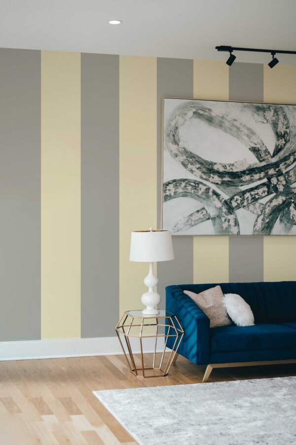 Sand stripe peel and stick wallpaper by Fancy Walls
