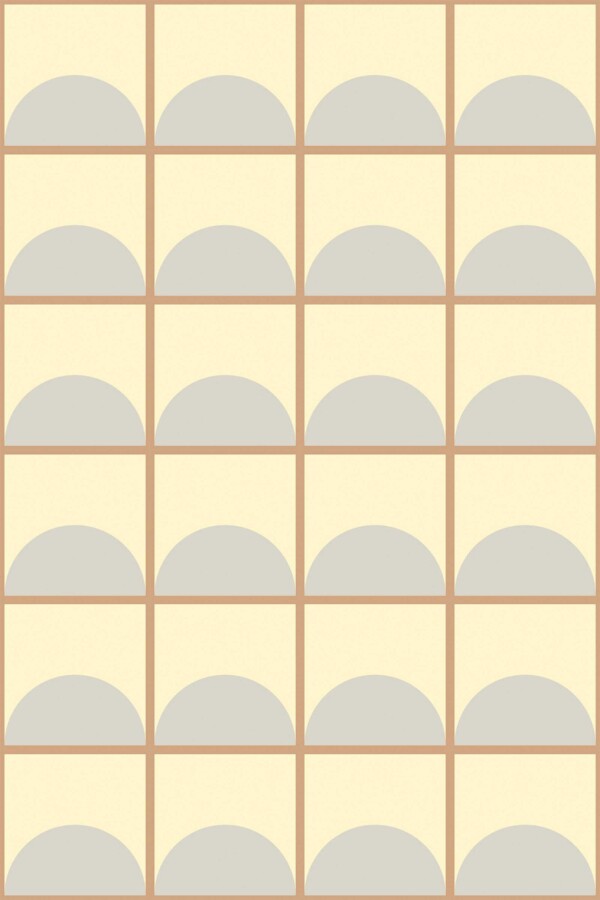 Vintage sand tile removable wallpaper by Fancy Walls in neutral color