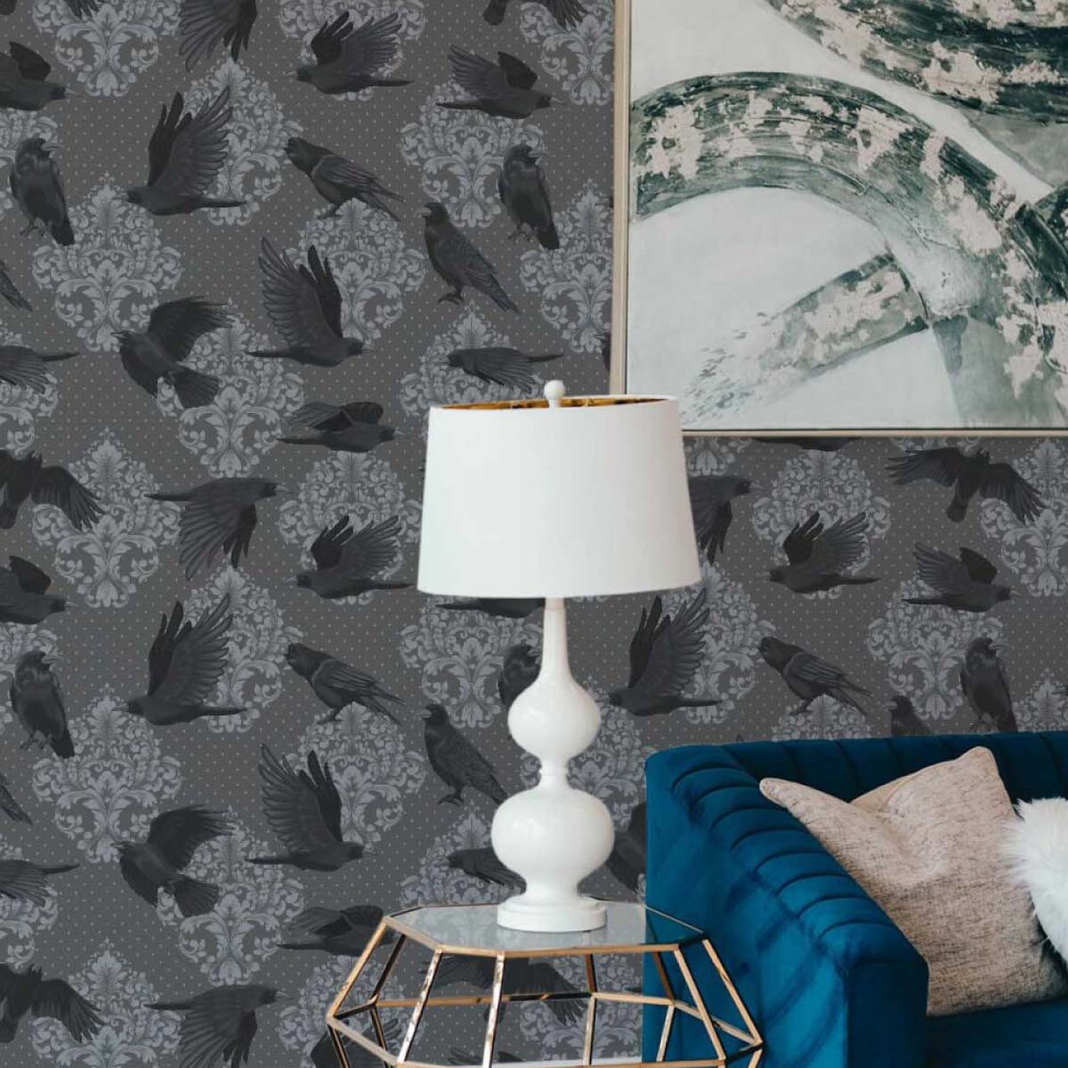 Gothic Wallpaper for Year-Round Spooky Vibes and Bold Interiors. Fancy Walls peel and stick or non-pasted PVC-free and eco-friendly dark luxury wallpapers for walls