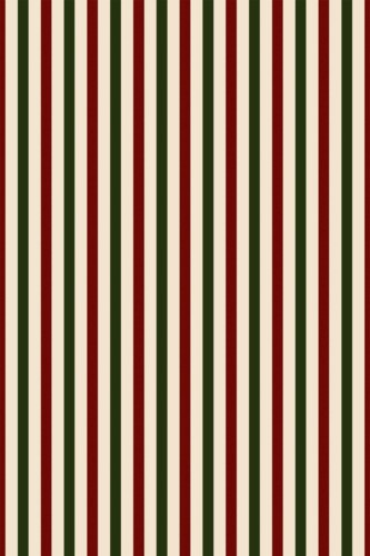 Fancy Walls removable wallpaper showcasing red and green lines on beige background for holiday decor.
