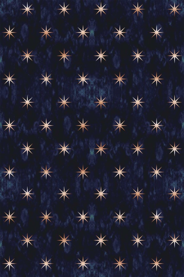 Dark Blue Stars Wallpaper