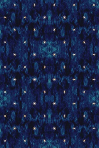 Fancy Walls traditional wallpaper displaying navy blue stars in a soft celestial layout.