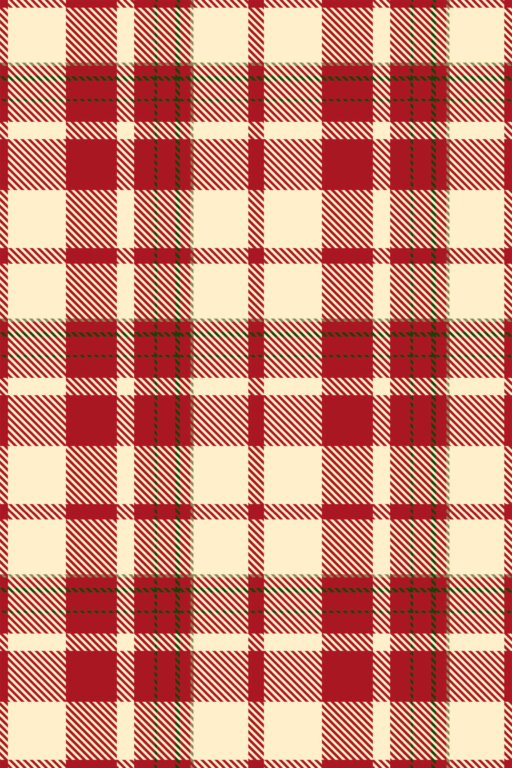 Fancy Walls removable wallpaper showcasing heritage red and beige plaid for traditional spaces.