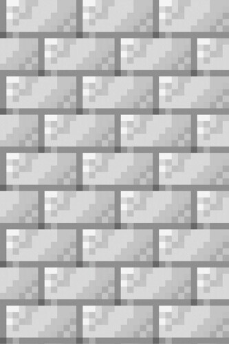 Fancy Walls removable wallpaper with cute gray pixel bricks in seamless layout.