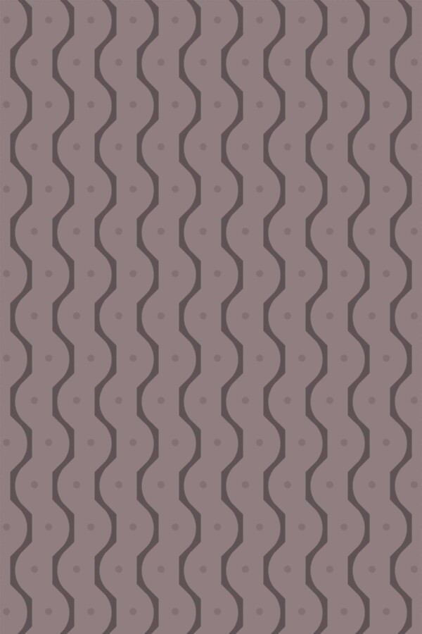 Fancy Walls removable wallpaper with groovy purple and brown striped design.