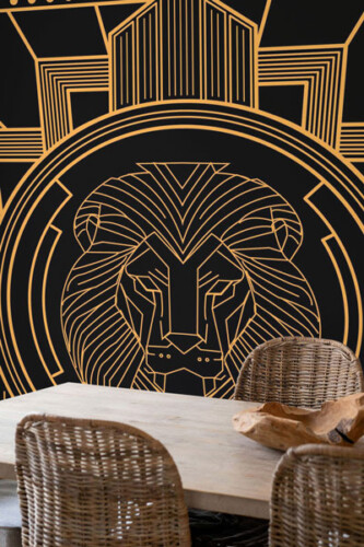 fancy walls peel and stick art deco wallpaper collection
