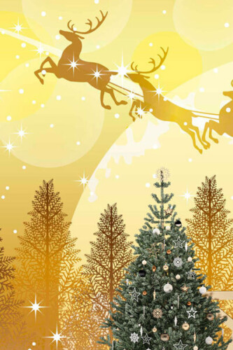 Fancy Walls festive and bold christmas celebration warm wall mural collection. Peel and stick or non-pasted pvc-free and eco-friendly wallpaper murals for seasonal greeting