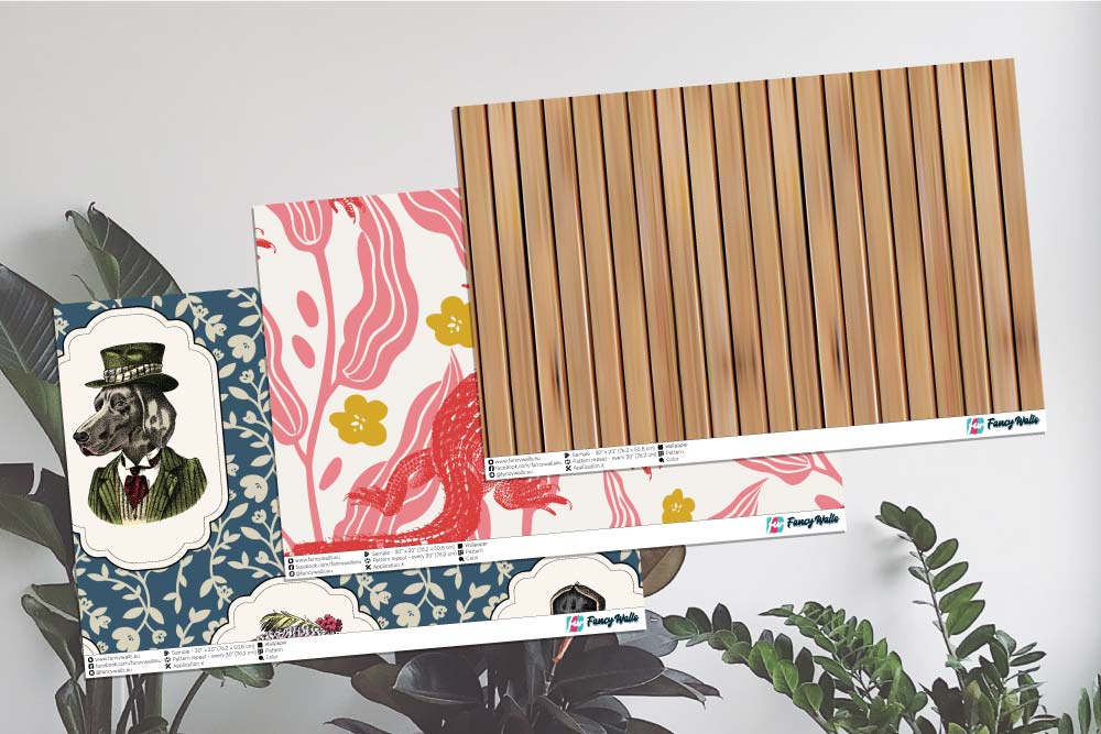 30 x 20 inches Large size Wallpaper samples - buy bundle of 3 samples for $25