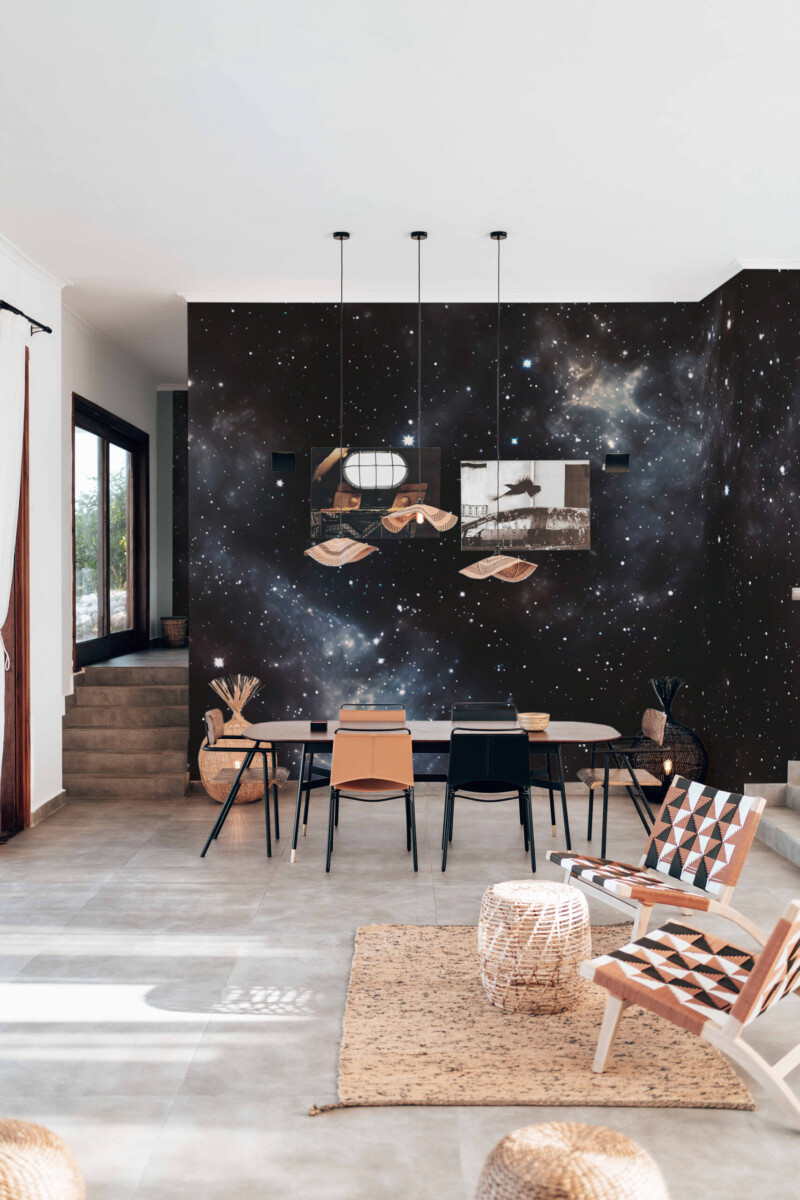 Deep Space wall mural peel and stick design by Fancy Walls capturing vast night skies and interstellar atmosphere.